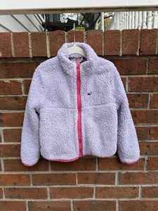 Vineyard Vines lila Sherpa Reißverschluss Fleecejacke Größe 4T Kinder Mädchen - Bild 1 von 5