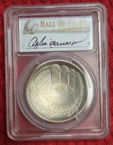 2014 PCGS Ms70 $1 Andre Dawson Baseball Hall of Fame Coin. HOF - Picture 1 of 2