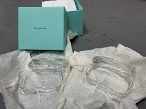 Tiffany & Co. Kristall Freeform Schalen 2er Set mit Box Neu - Bild 1 von 11