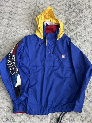 Vintage CHAPS X POLO RALPH LAUREN Spell Out Sailing Windbreaker Jacket Size S - Image 1 of 4