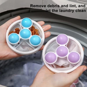 Hair Lint Remover Mesh Laundry Filter Bag Lint-free Multifunctional Fragment - Picture 1 of 14