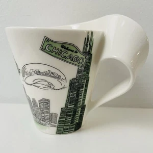 Villeroy & Boch Chicago Landmark Porcelain Mug Cup Curved Handle Made In Germany - Picture 1 of 8