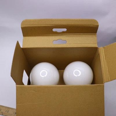 (2-Pk) Phillips Globe LED Light Bulb Frosted Dimmable Warm White G25 5W 120V - Image 1 of 4