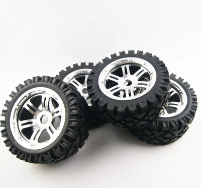 Half Alloy Wheels All Terrain Tires for Hpi Rovan Km Baja 5B SS  - Image 1 of 4
