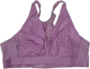 Bali Donna Comfort Revolution Bralette Senza Fili in Pizzo Tuffo, Rosa Reverie, SM - Foto 1 di 4