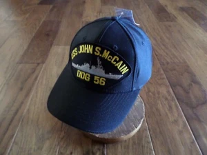 U.S NAVY USS JOHN S McCAIN DDG 56 NAVY SHIP HAT U.S MILITARY OFFICIAL CAP USA - Picture 1 of 8