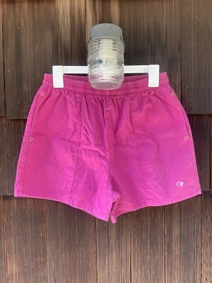 Vintage 90s Ocean Pacific Shorts Pink Surf Beach Elastic Women’s Rare Med Large - Image 1 of 4
