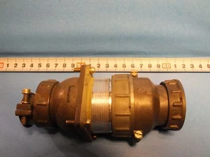 F48mm 26 Pin Hermetik, Stecker + Buchse versilbert Stecker Militär UdSSR - Bild 1 von 4