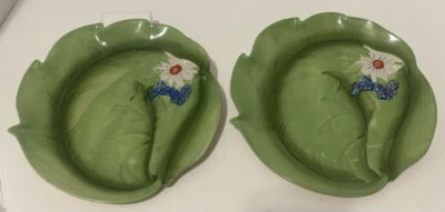 Juego de 2 platos de postre para ensalada Temp-tations by Tara figurativos florales margarita 8" Foto 1 de 2