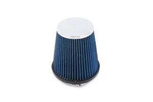 3.5" Flange 5" Base 5.75" Tall Round Tapered Cone Dry Air Intake Filter BLUE - Picture 1 of 3