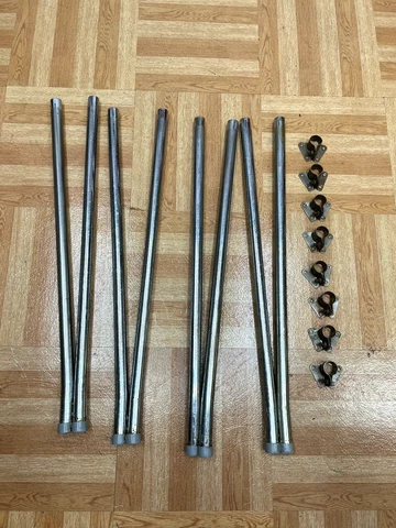 Vintage TABLE LEGS Mid Century Modern hairpin 4 metal dining dinette 50s set lot Cover
