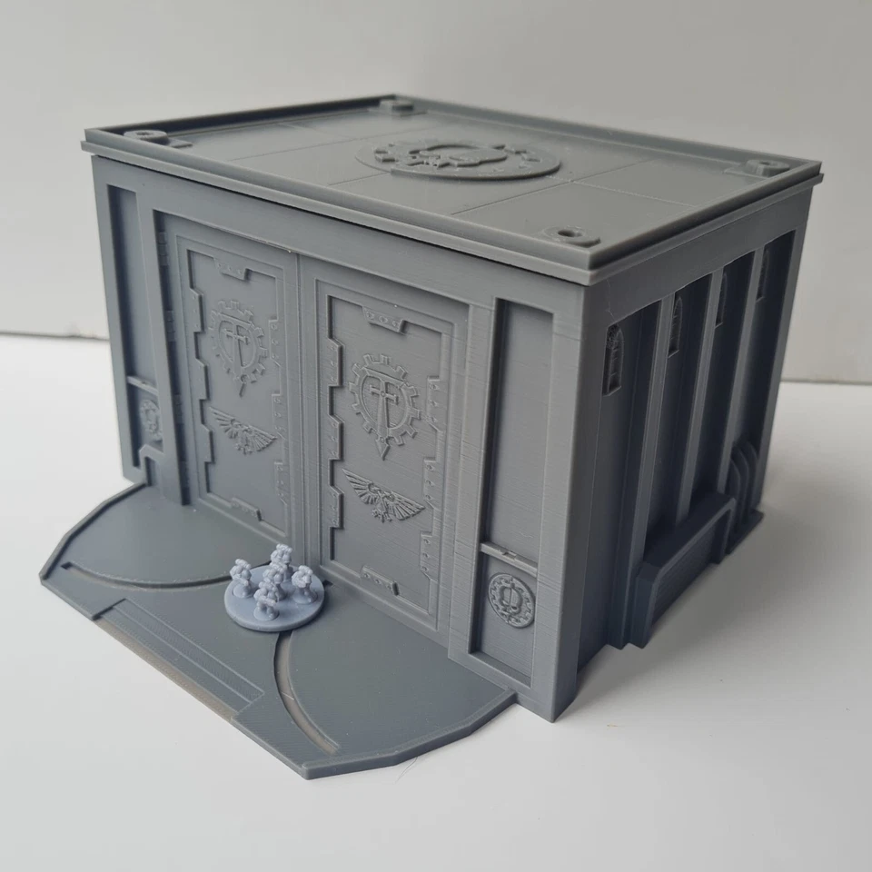 Epic Warhound Hangar Large Building Scatter Terrain - Scale - Imperialis Legions