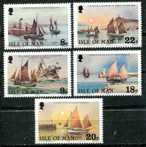 ISLE OF MAN 1981, SHIPS AND BOATS, SINKING OF LUSITANIA, Scott 184-188, MNH - Picture 1 of 1