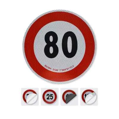 Geschwindigkeitsschild Italien 15 - 100 km/h auf Alu, magnetisch, Aufkleber - Bild 1 von 4