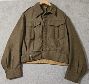 Vestido de batalla del ejército griego 1959 años 50 60 chaqueta de lana militar vintage para hombre - Imagen 1 de 11