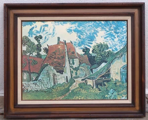 VINCENT VAN GOGH Rue d'Auvers-sur-Oise 1890 oil painting on canvas - Picture 1 of 6