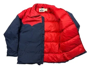 Woolrich Vintage Western Goose Down Jacket Size Large Men’s - Picture 1 of 8