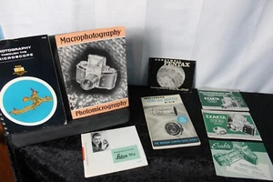Photography set of 8 vintage manuals, Kodak/Wollensak/Exakta/Leica/Pentax - Picture 1 of 7
