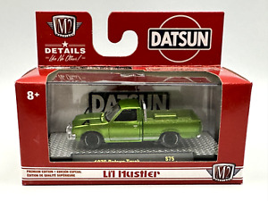 M2 Machines Lil' Hustler 1976 Datsun Pickup Truck, Green, 1:64, NIB
