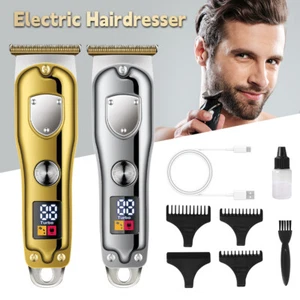 Electric Men's Shaver Trimmer Razor Hair Beard Shaving USB Rechargeable Machine - Picture 1 of 17