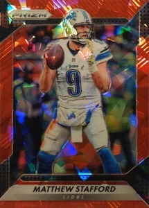 2016 Panini Prizm Matthew Stafford Detroit Lions Red Crystal Prizm 66/75 - Picture 1 of 2