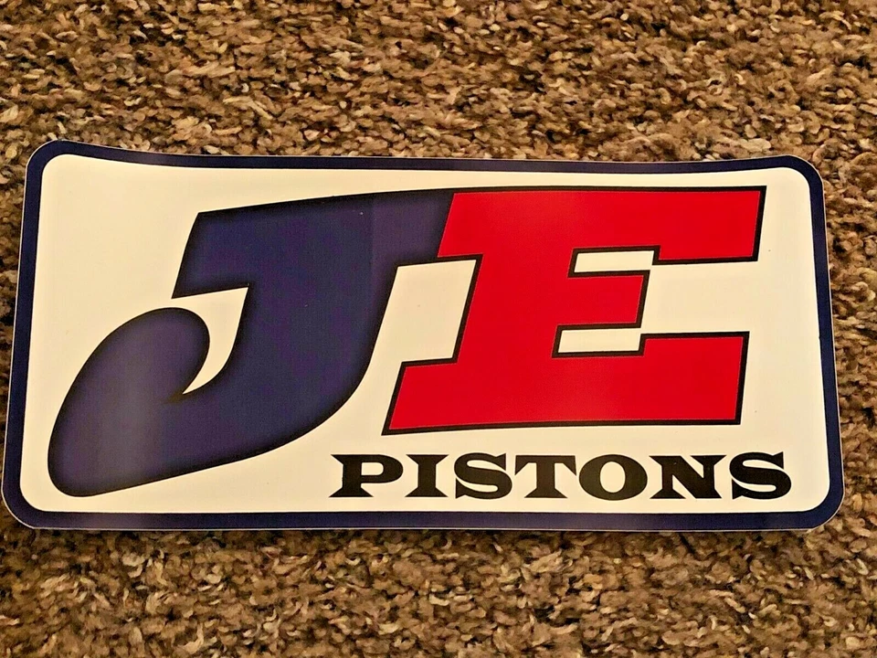 JE PISTONS, LARGE, Race Car Sticker, Factory Original, Dealer Sticker Foto 1 de 1
