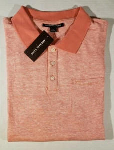 New Michael Kors Men's 100% Cotton Short Sleeve MK Polo Shirt Grapefruit Size L - Picture 1 of 3