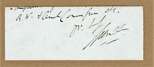 John Spencer, Earl Spencer, Lord Lieutenant Ireland.  Clipped autograph.