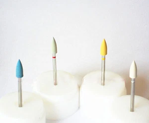 Cabezal de pulido de diamante de goma de 2,35 varillas de porcelana de alto brillo circonita dental 1 pieza - Imagen 1 de 6