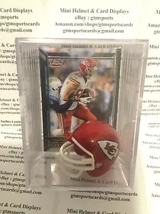 Travis Kelce Kansas City Chiefs Mini Helmet Card Display Shadowbox Autograph - Picture 1 of 1