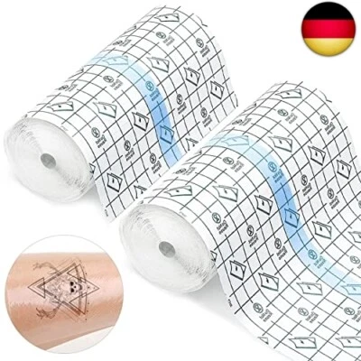 IJHYGD Pack of 2 Tattoo Folie Tattoo Pflaster Second Skin Tattoo15cm*2m Skin Healing
