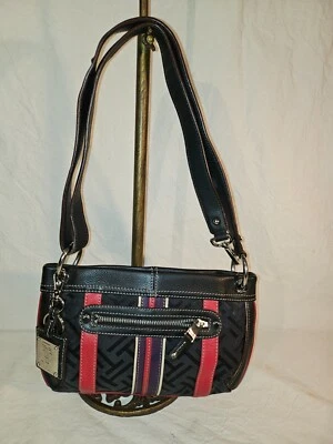 Bandolera/bolso de hombro Tignanello de cuero y lona Foto 1 de 4