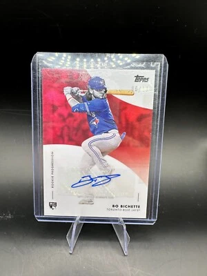 2020 TOPPS ON DEMAND BO BICHETTE RC ROOKIE PROGRESSION AUTO RED Parallel SP #/10 - Image 1 of 2