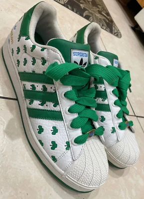 Adidas Superstar 35th Anniversary ‘I Love Boston’ Cities Series Celtics 10.5 - Image 1 of 4
