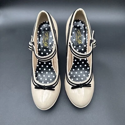 Zapatos de salón Mary Jane desnudos Pin-Up Couture Secret-15 talla 8 Foto 1 de 4