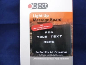 Light Up Message Board. Nach Objekt. 29,7 X 21cm. Akku oder USB betrieben. Schwarz. - Bild 1 von 1