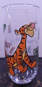 Disney Winnie the Pooh Tigger Glass, Can I Bounce With You? VTG Anchor Hocking