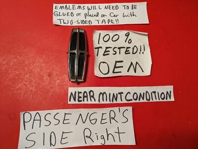 ✅OEM 2010-2012 LINCOLN MKZ Fender Emblem RH Passenger Side 9H63-16G000-AA NICE! - Image 1 of 4