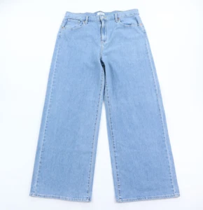 Pantalones de mezclilla Denizen Levi's vintage de pierna ancha para mujer 14 tiro alto azul años 90 Y2K - Imagen 1 de 13