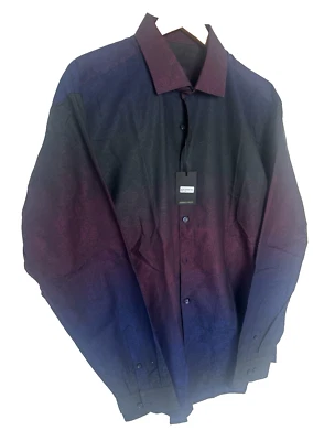 Jared Lang Multi-Color Ombre Paisley Dress Shirt, Men's Large, Brand New w Tags - Image 1 of 4