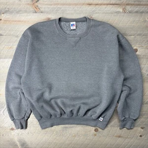 Vintage Russell Athletic Sweatshirt XL Rundhals Pullover anthrazit grau distressed - Bild 1 von 20