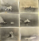 Lot of 6 World War 2 Original Photography of Military Warship Bomb