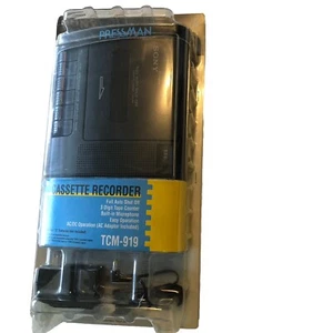 Sony TCM-919 Cassette Recorder Pressman -Nuovo Vecchio Stock -Leggere All'interno - Foto 1 di 13