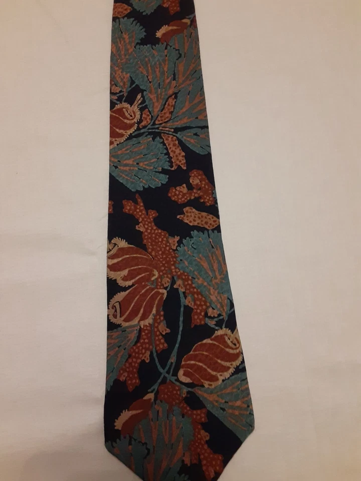 Corbata de seda italiana DON LOPER para hombre vintage floral  Foto 1 de 2