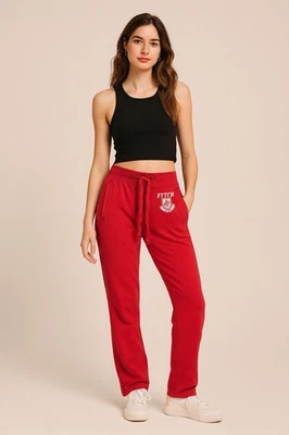 Pantalones deportivos Abercrombie & Fitch XS rojos Y2K años 2000 vintage logotipo joggers A&F Foto 1 de 4