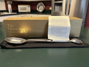 The Metropolitan Museum of Art Verkostungs- & Rührlöffel Messing mit Silberplatte Vintage - Bild 1 von 10