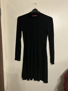 Boohoo Black Dress Size 10 - Picture 1 of 3