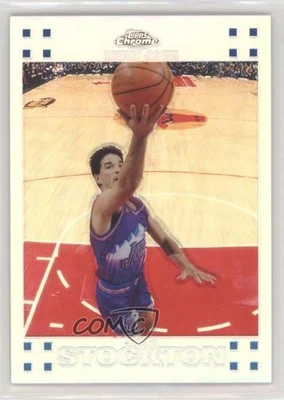 2007-08 Topps Chrome Refractor /999 John Stockton #98 HOF - Image 1 of 2
