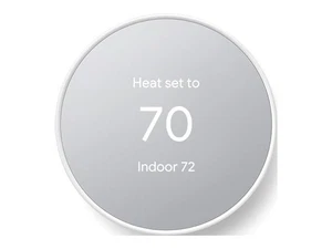 Google Nest Thermostat - Programmable Smart Thermostat for Home - Snow - Picture 1 of 7