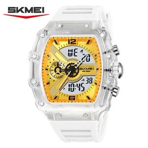 SKMEI Hombre Reloj Digital Cuarzo LED Rectángulo Reloj Pulsera Electrónico Relojes Deportivos - Imagen 1 de 32